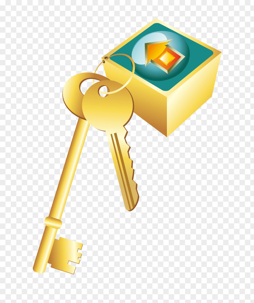 Golden Key Lock PNG