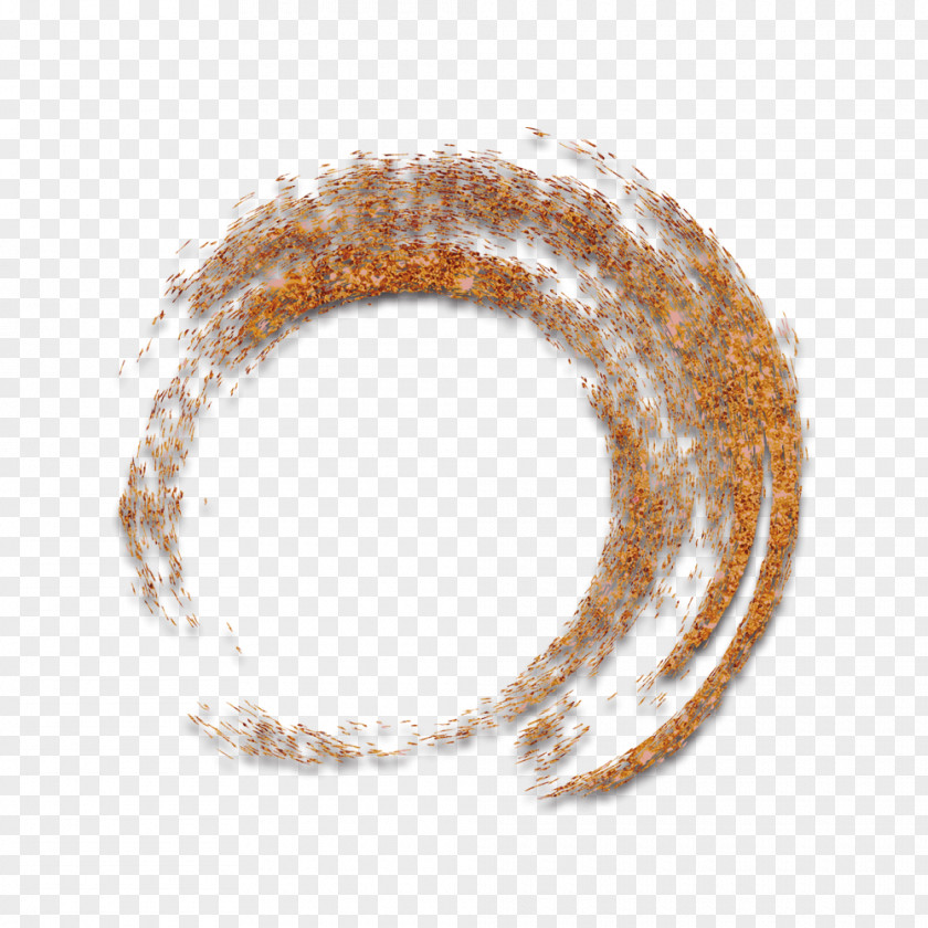 Golden Sand Dynamic Circular Ring Gold PNG