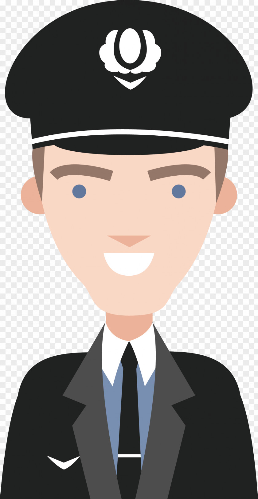 Vector Cartoon Police Airplane 0506147919 Flight Attendant Illustration PNG
