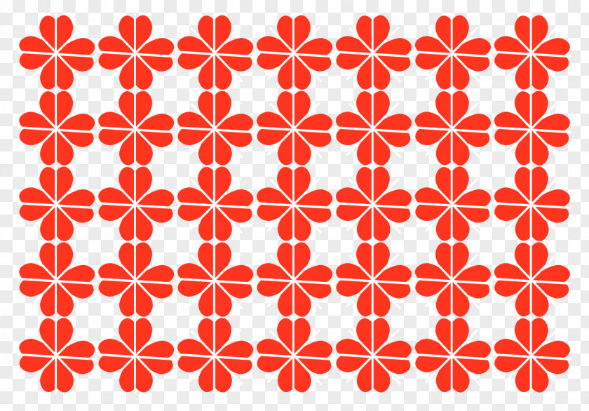 Vintage Red Flowers Shading Symbol Flat Design Icon PNG