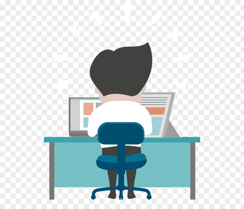 WORK Office Cartoon Clip Art PNG