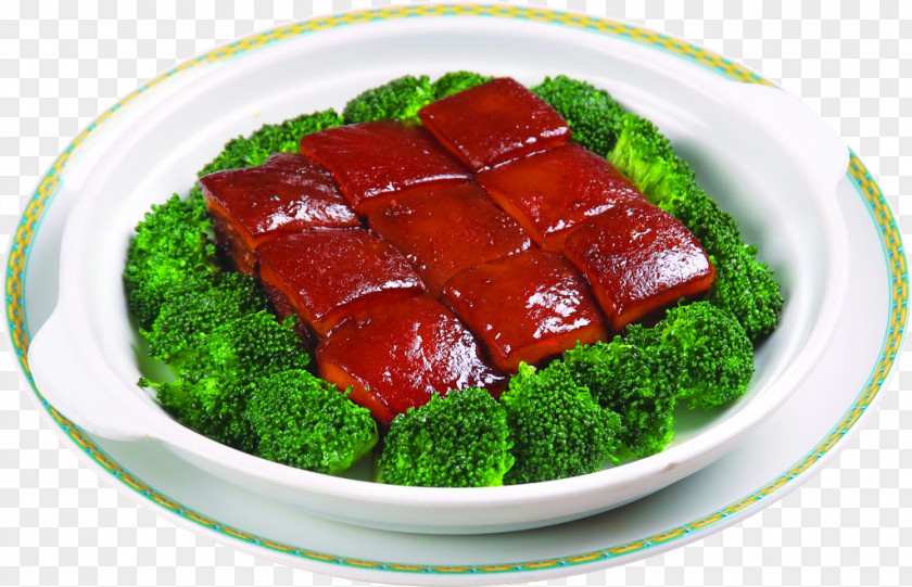Broccoli Pork Hangzhou Dongpo Chinese Cuisine U676du5e2eu83dc Food PNG
