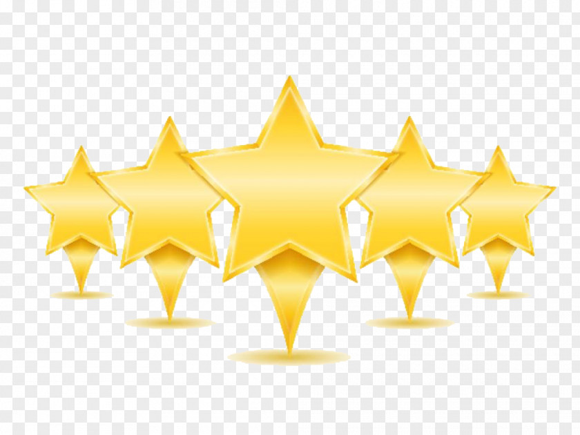 Hotel Five Star Rating Icon PNG