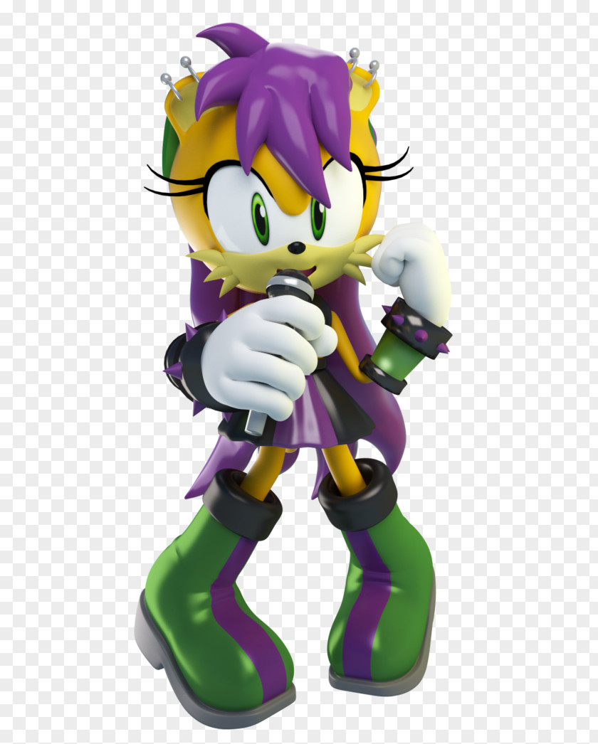 Mina Mongoose Tails Sonic Forces 3D PNG