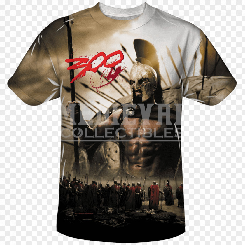 T-shirt Spartan Army Leonidas I PNG