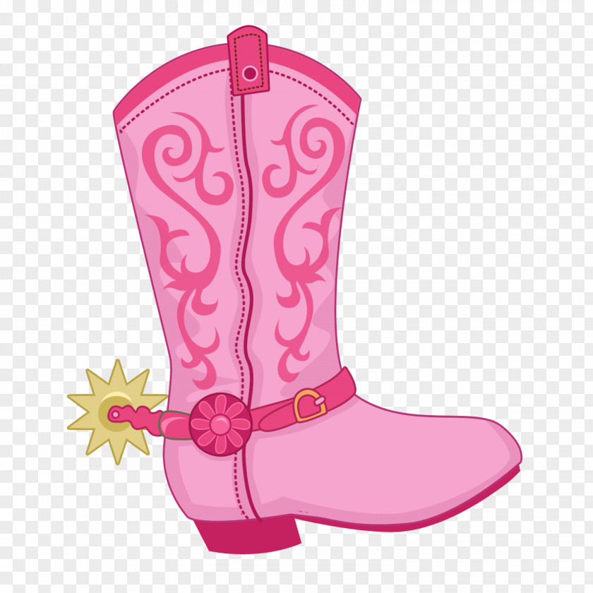 Cowboy Boots And Flowers Boot Hat 'n' Clip Art PNG