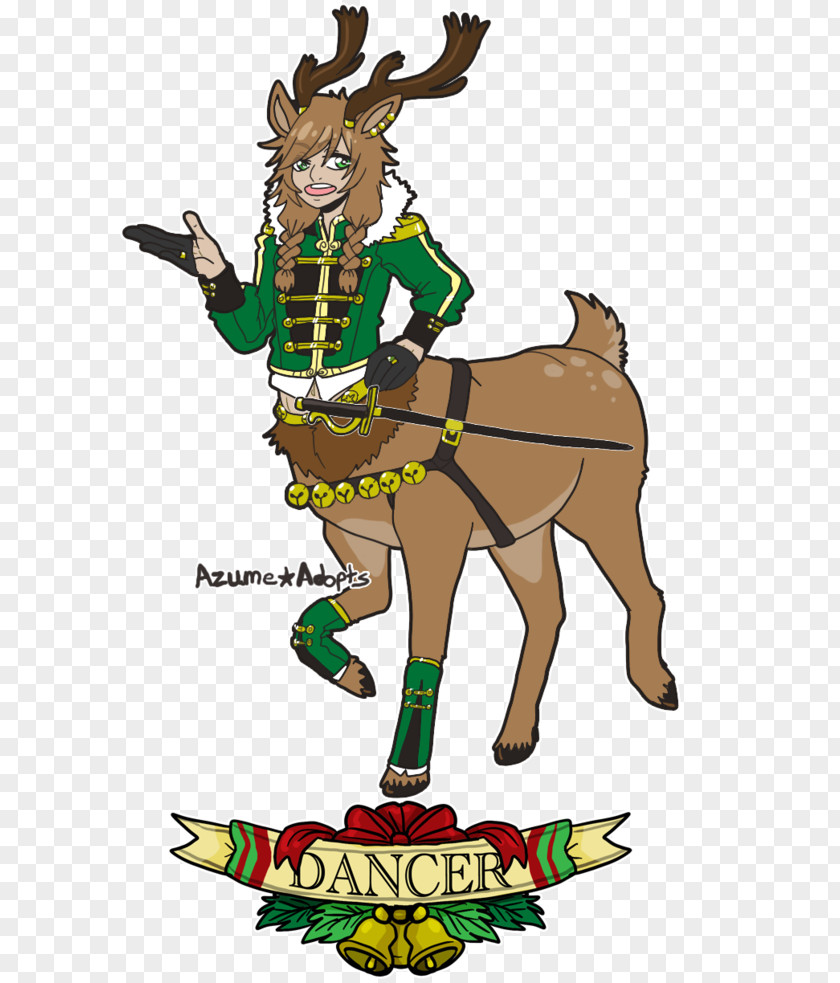 Dancer The Reindeer Santa Claus's Christmas Day Antler PNG