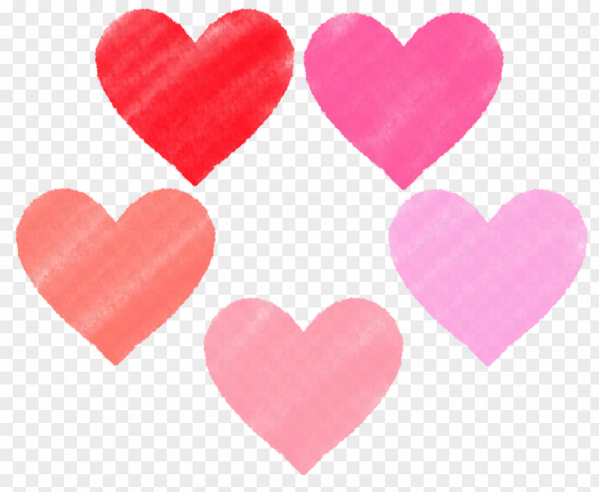 Heart Crayon Pastel Pink PNG