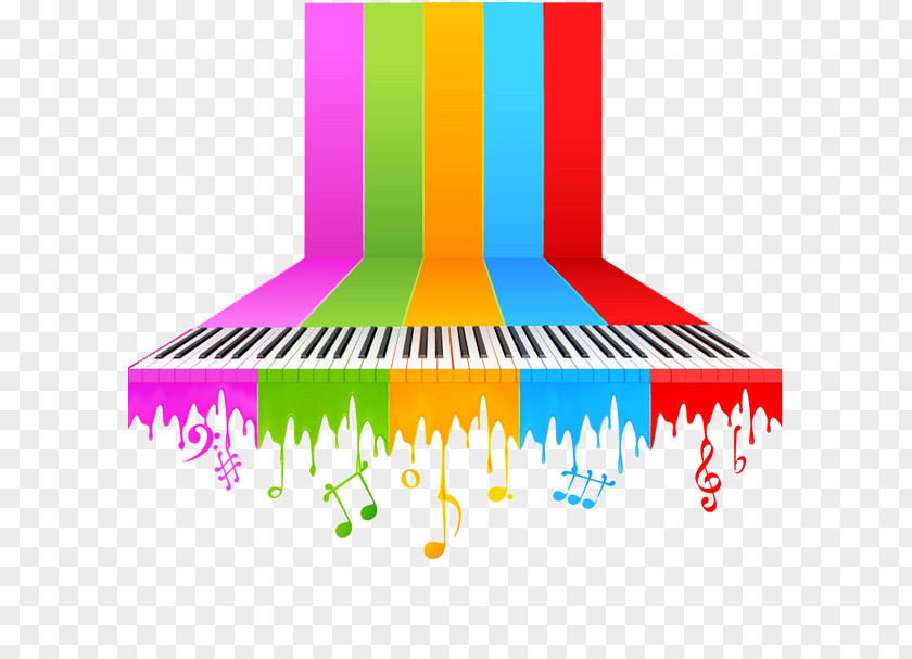 Piano Background Music Musical Note PNG music note, Color piano, assorted-color piano illustration clipart PNG