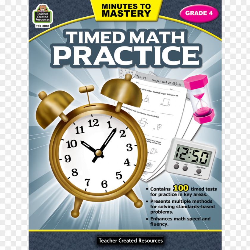 Timed Math Practice Grade 3 Minutes To MasteryTimed 2 1 Mathematics BookMathematics Mastery PNG