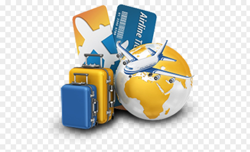 Yellow Tourism Travel Baggage PNG