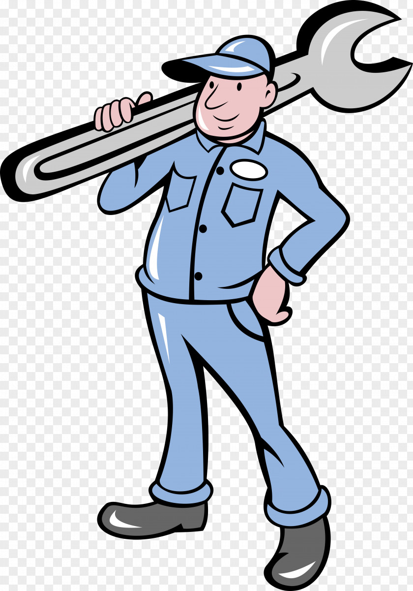 Auto Repair Wrenches Mechanic Cartoon PNG