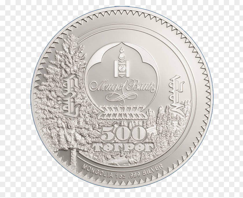 Coin Silver Mongolian Tögrög PNG