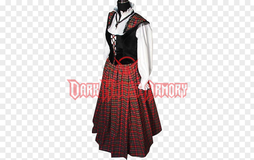 Dress Scotland Highland Tartan Costume Clothing PNG