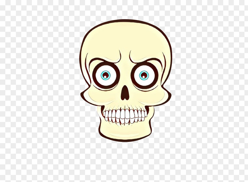 Face Bone Head Skull Cartoon PNG