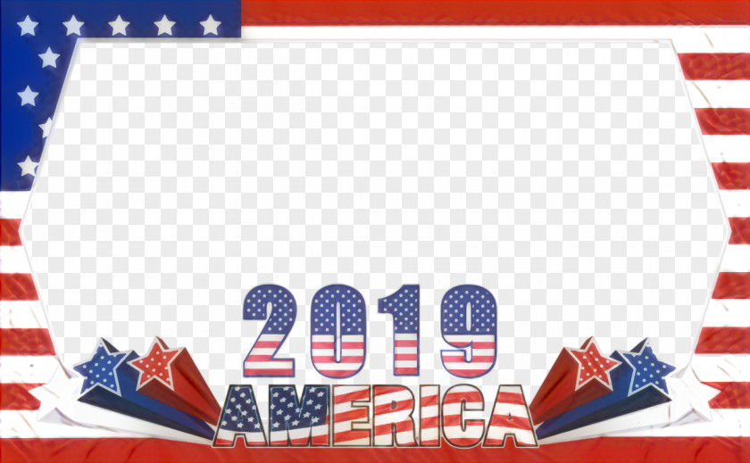 Flag Text Fourth Of July Background PNG