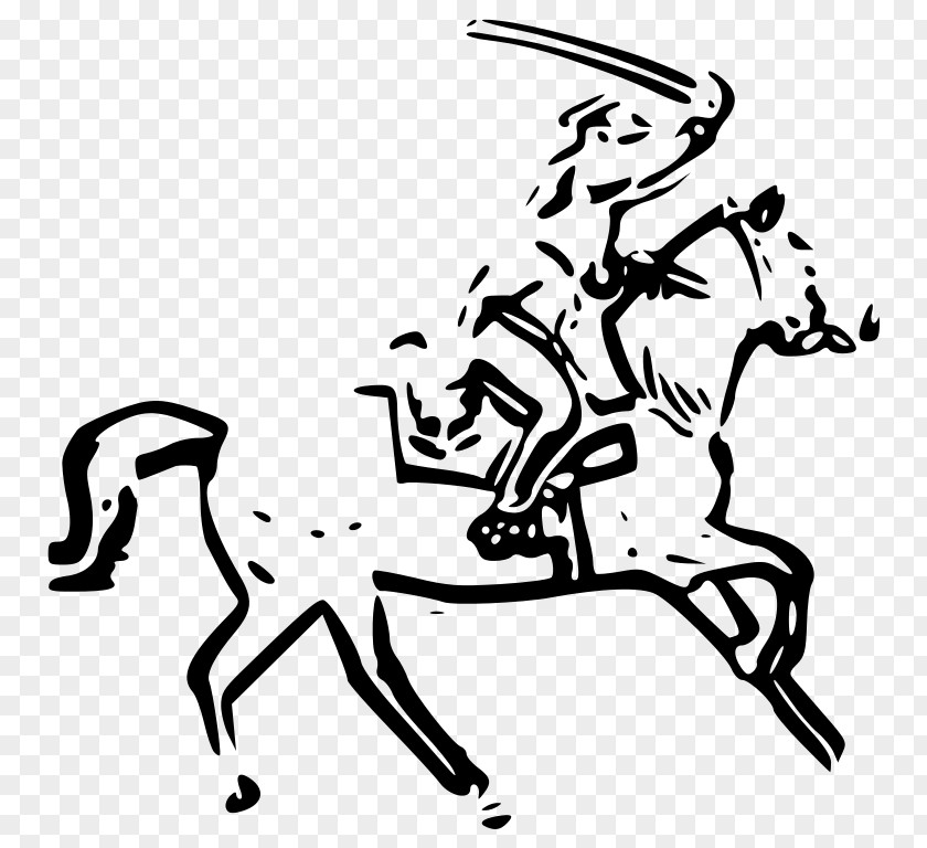 Horse Warrior Clip Art PNG