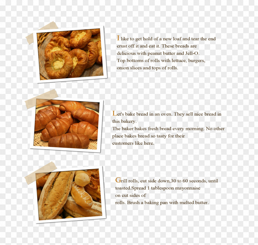 Menu Introduction Bakery Bread Breakfast Croissant PNG