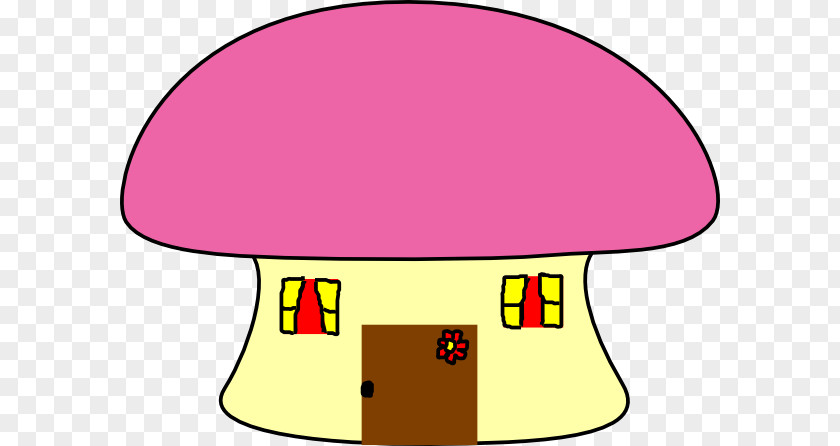 Mushroom House Edible Clip Art PNG