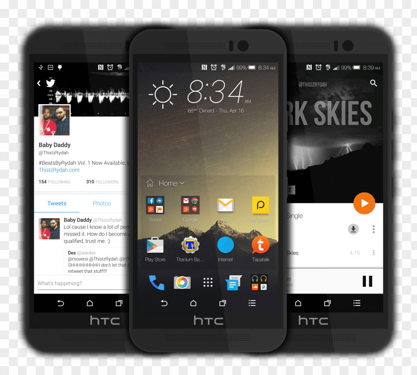 Smartphone Feature Phone HTC One M9 PNG