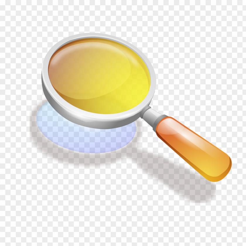 Yellow Magnifying Glass Euclidean Vector PNG
