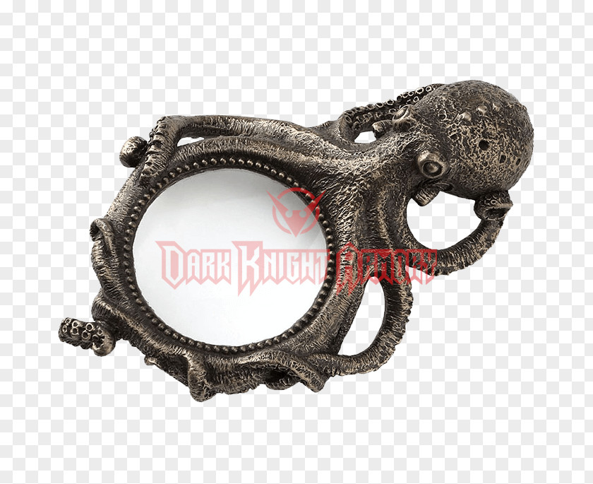 Glass Octopus Magnifying Cephalopod Mirror PNG