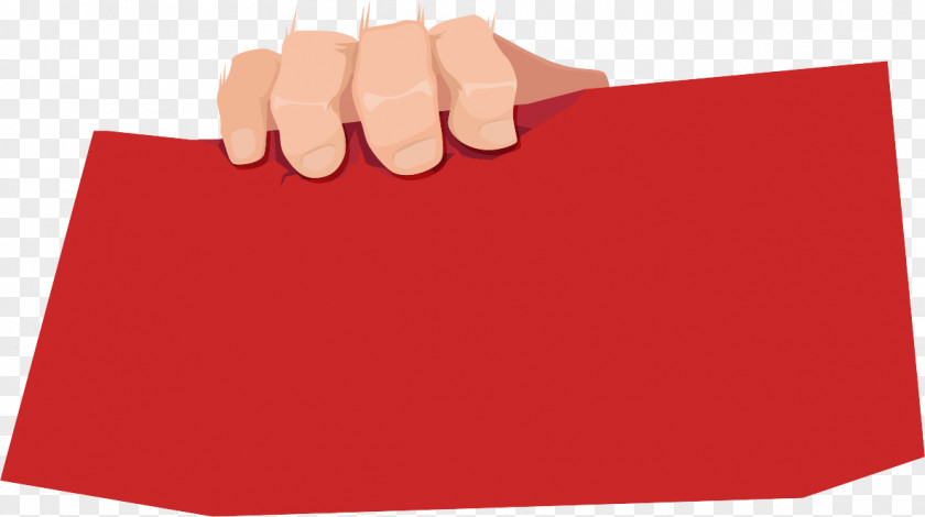 Holding A Red Envelope Card PNG