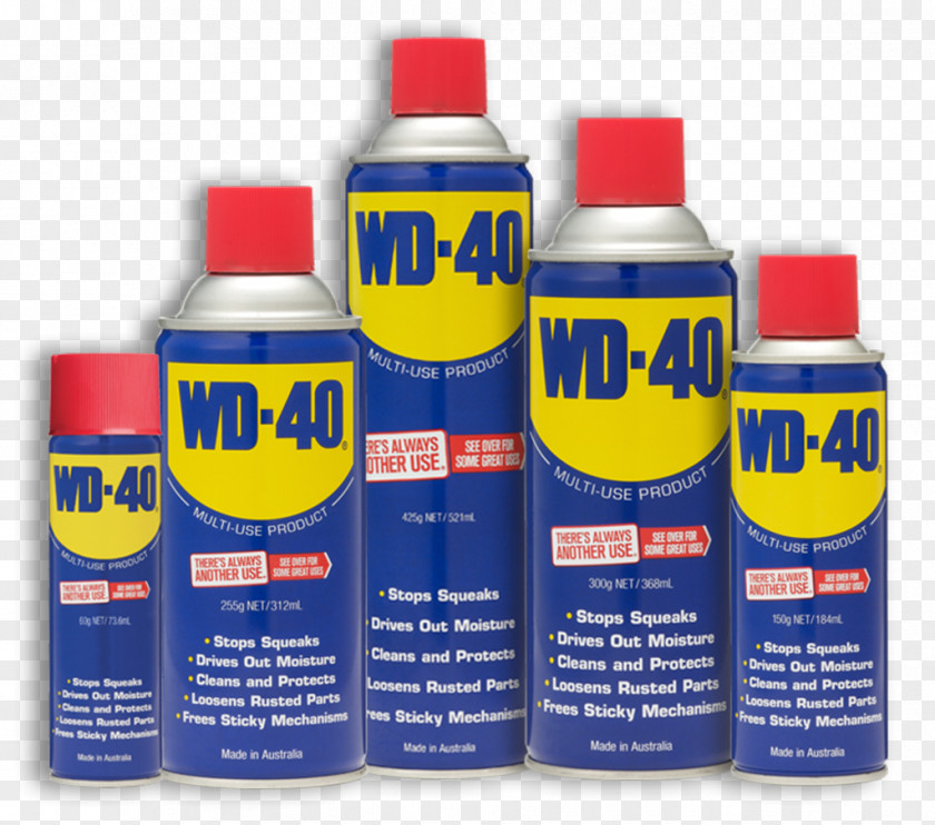 Lubricant WD-40 Aerosol Spray PNG