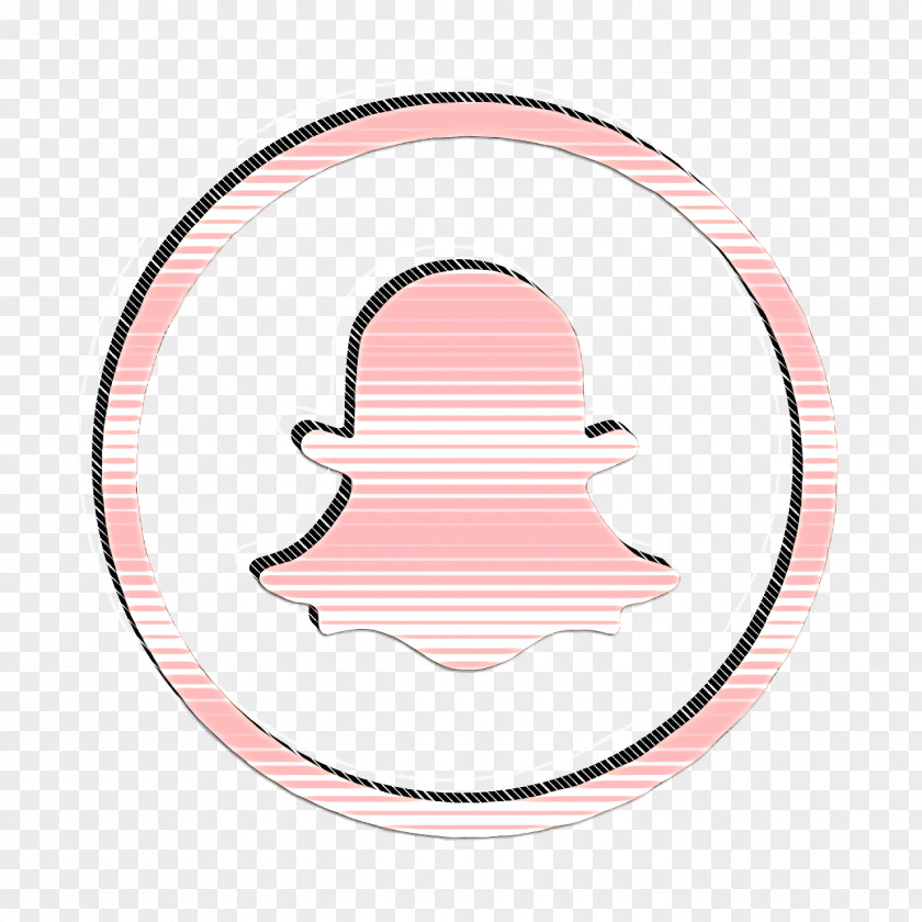 Oval Sticker Social Media Icon PNG