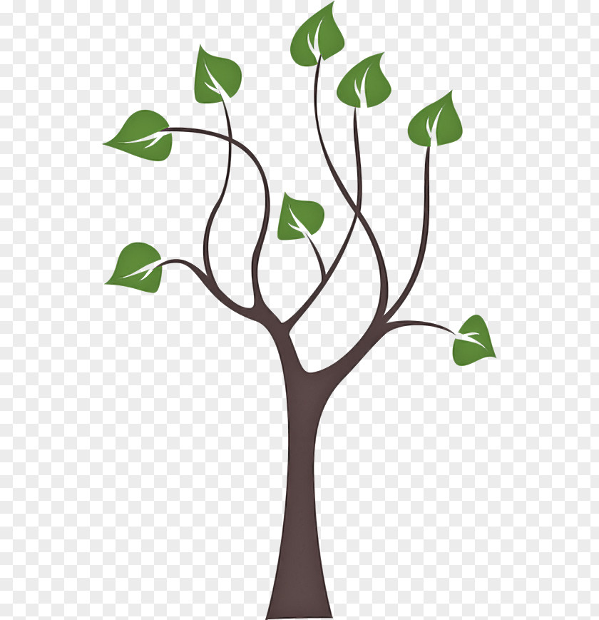 Twig Tree Heart Sticker Decal PNG