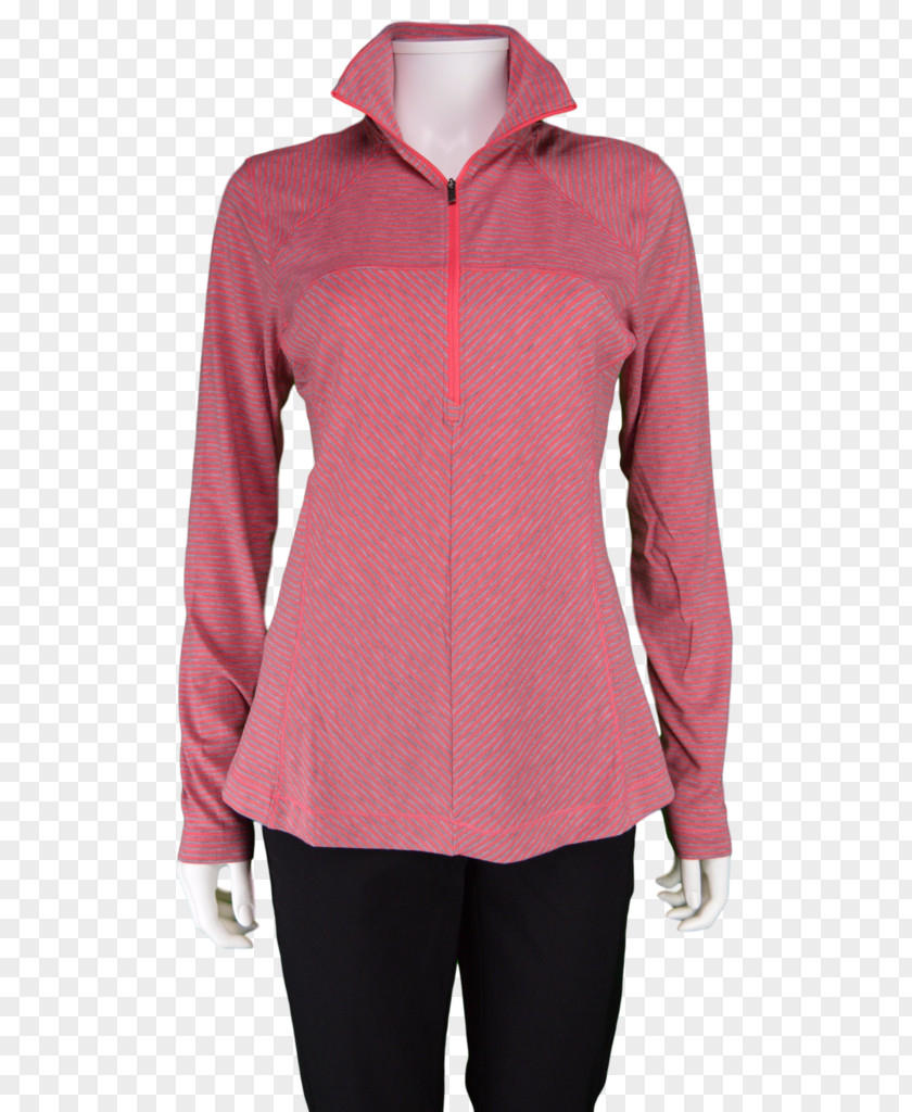 Women's European Border Stripe Sun Protective Clothing Sleeve Shirt Golf PNG