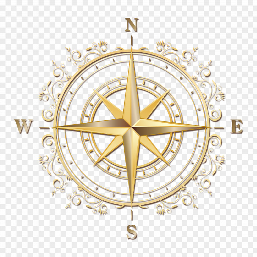 Gemini Compass Rose PNG
