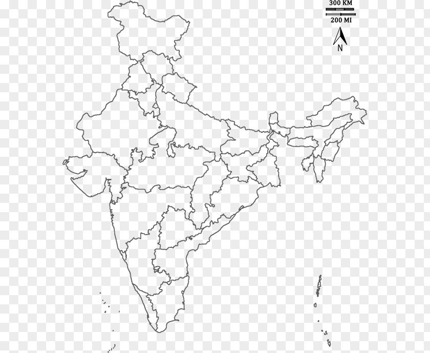 India Mapa Polityczna Blank Map World PNG