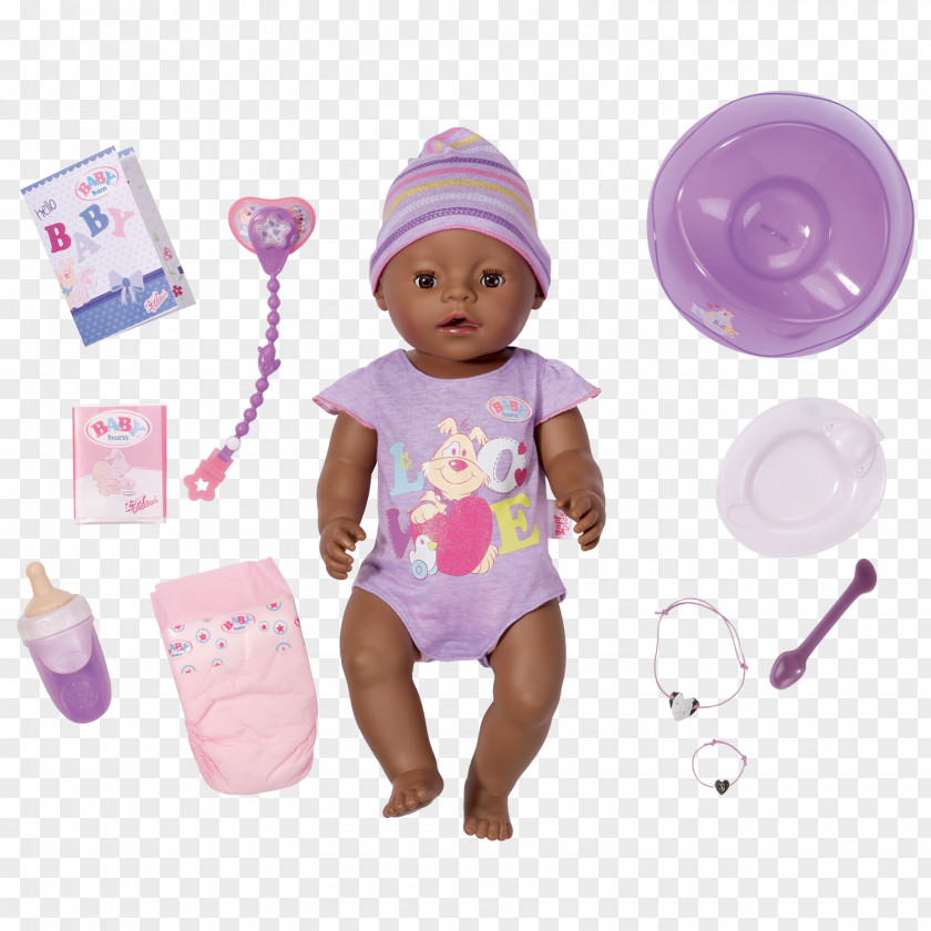 Interactive Baby Toys Zapf Creation BABY Born Doll Infant PNG