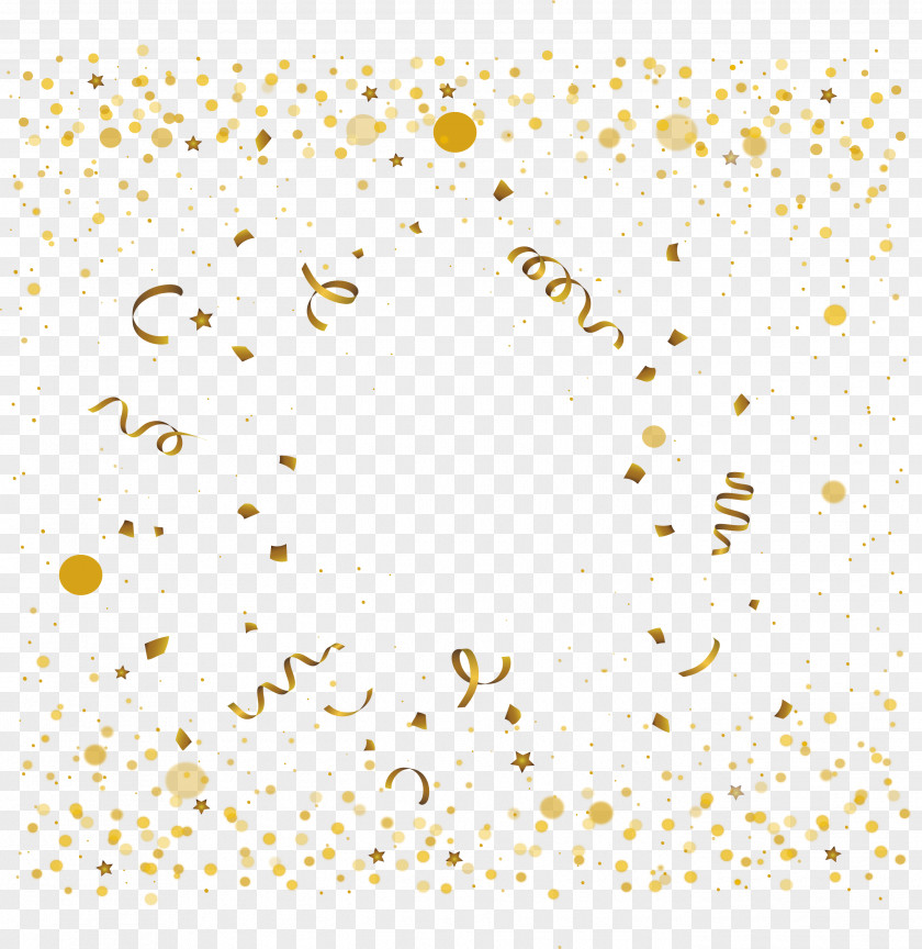 The Golden Ribbon Floating Gold Euclidean Vector PNG