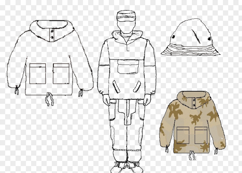 Soviet Union Uniform Outerwear Line Art Sketch PNG
