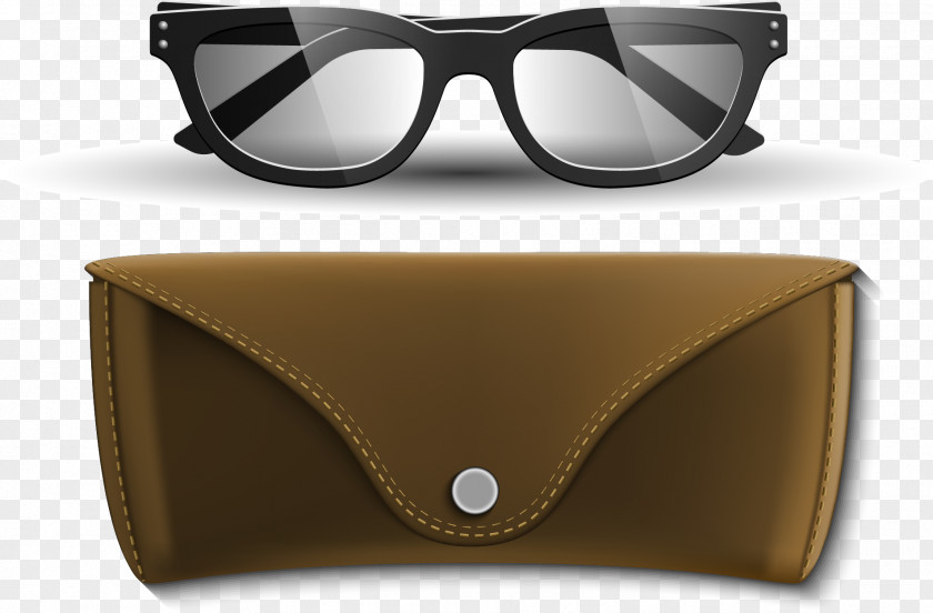 Vector Hand-painted Black Frame Glasses Sunglasses Euclidean PNG