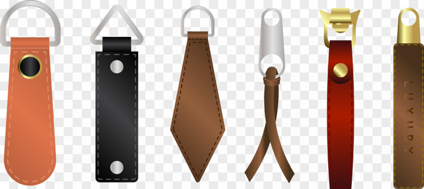 Vector Leather Tie Plastic Zipper PNG