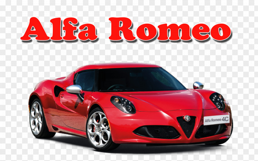 Alfa Romeo 8C Competizione 2015 4C Spider Sports Car PNG