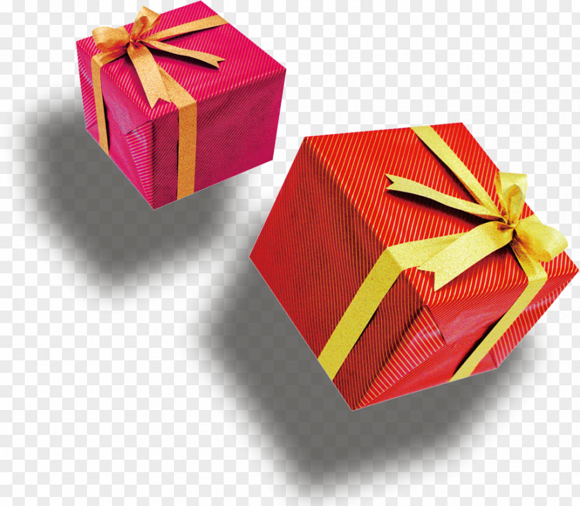 Gift Box Red Ribbon PNG