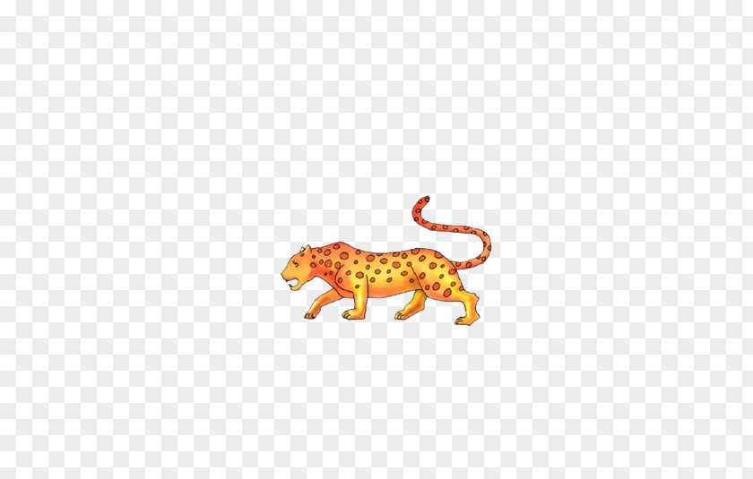Leopard Yellow Three-dimensional Space PNG