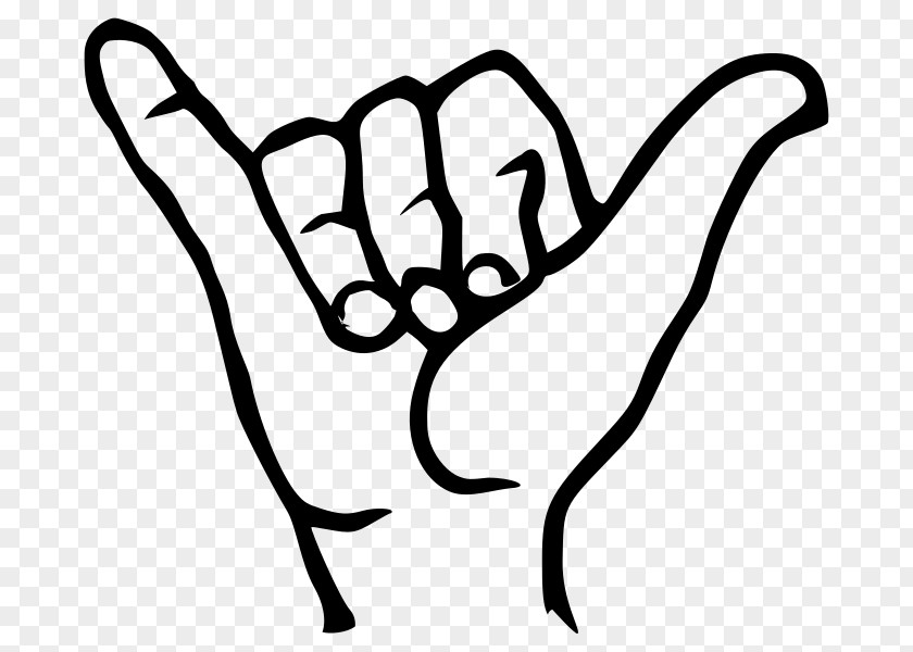 Sign Language Words Shaka American PNG