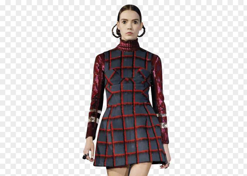 Christian Dior Tartan Fashion Coat Outerwear Sleeve PNG