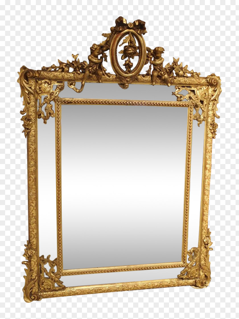 House Manor Mirror English Country Antique PNG