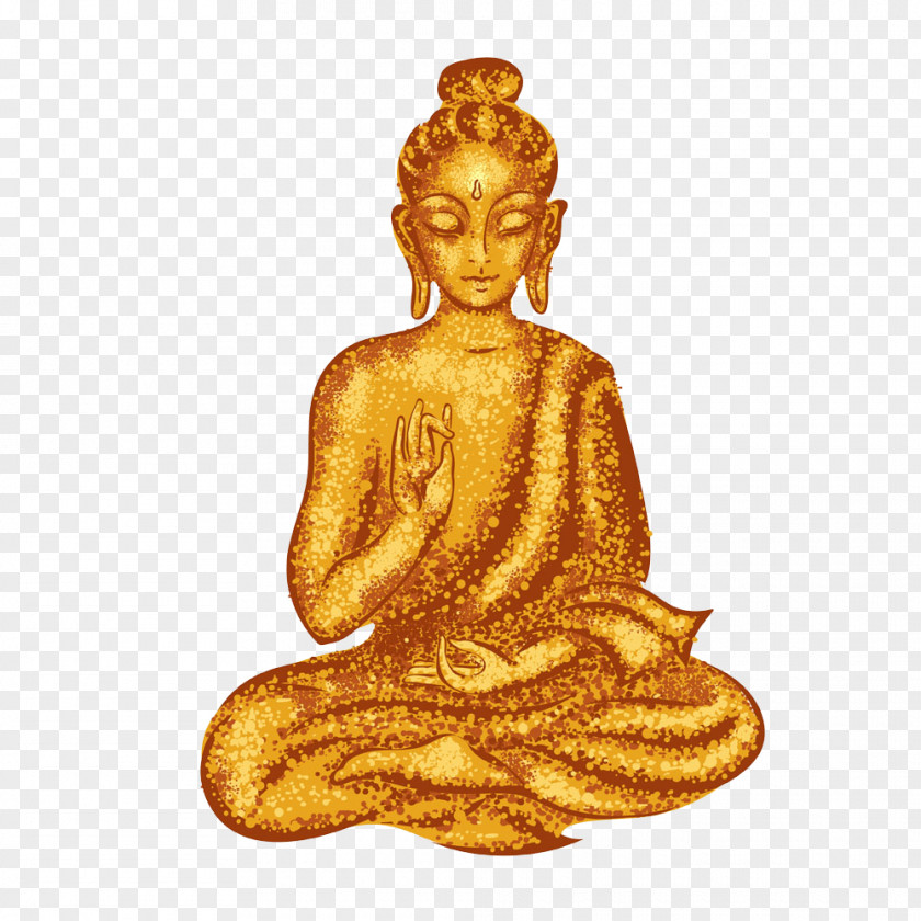 Mud Buddha Sakyamuni Seated From Gandhara Buddhism Buddhahood Illustration PNG