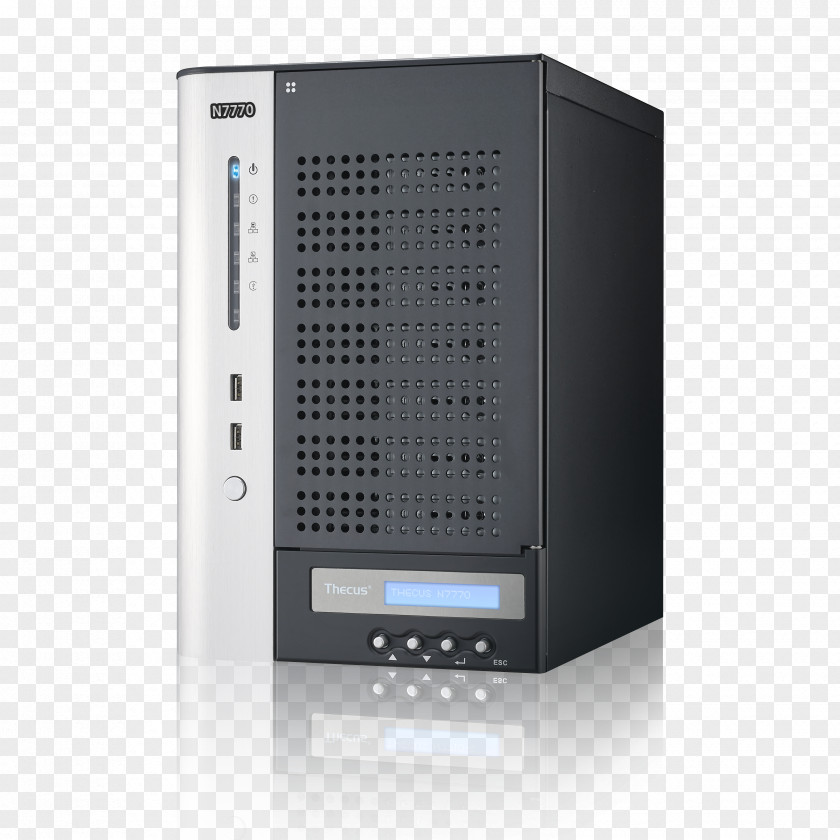 SATA 3Gb/s Thecus N7770-10G 7-Bay NAS Enclosure, Category Small/Medium Business SMB, Interface 2x Ethernet/RJ 45 USB Technology N7710-GStorage Network Storage Systems N7700 Server PNG