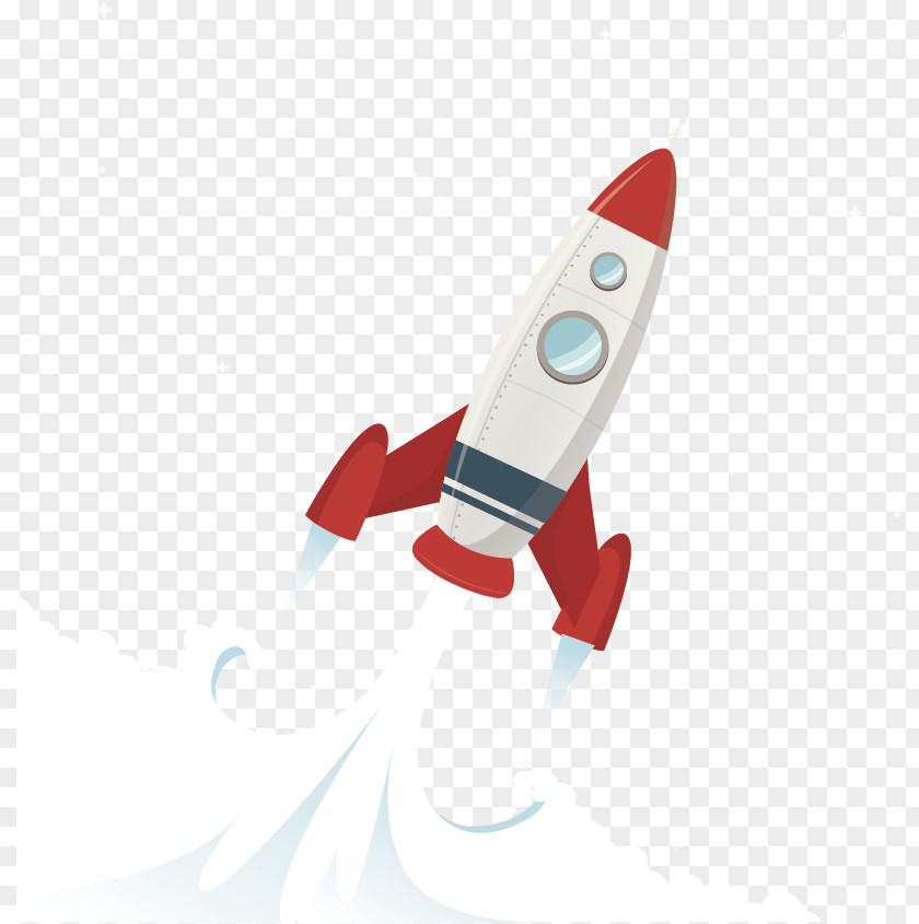 Vector Painted Rocket Change 5 Business Information Service PNG