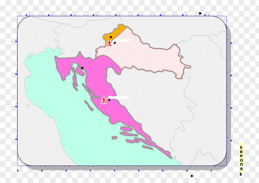 Croatia Map SIROVINA ODLAGALIŠTE D.o.o. Osijek-Baranja County Slavonia Velebit Poster PNG