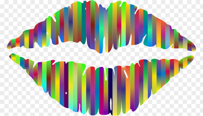 Rainbow Kiss Clip Art Lipstick Openclipart Cosmetics PNG