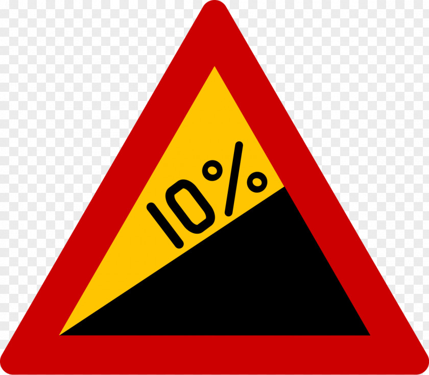 Road Traffic Sign Slope Gradient Clip Art PNG